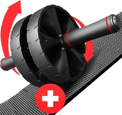 YUGN ab roller dubbele wielen met kniematje core trainer