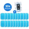 YUGN EMS gel pads 20 stuks met eBook voor buikspiertrainer