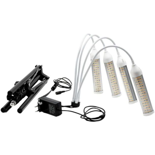 YUGN groeilamp planten led kweeklamp set 4 lampen standaard