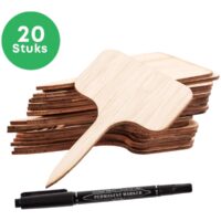 plantenlabels 20 stuks – bamboe plantenstekers