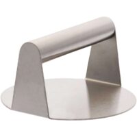 smash burger press van roestvrij staal met handvat