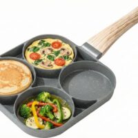 YUGN Pannenkoekenpan 18 CM – Kleine Pancake Pan met Houten Handvat